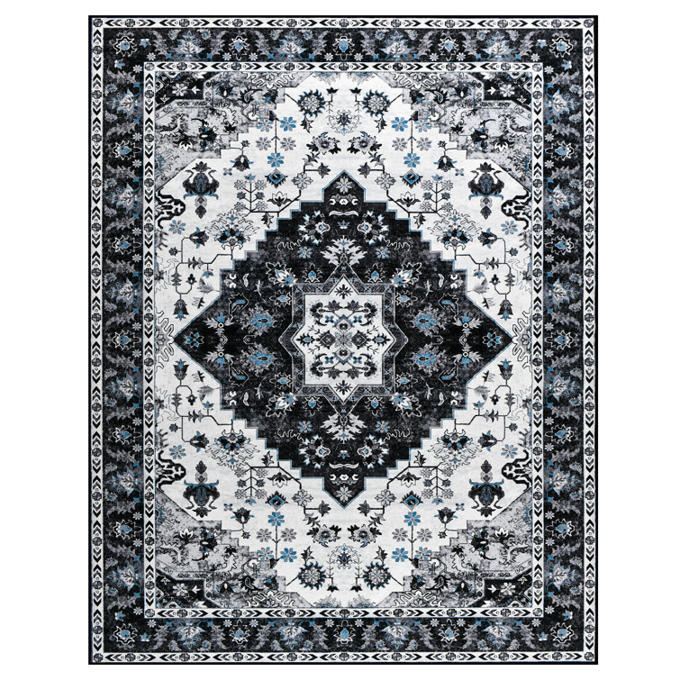 Rectangle Shivon Area Rug with Non-Slip Backing