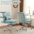 Upholstered Armless Task Office Chair without Wheels-1868986322
