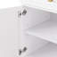 Îlot de cuisine mobile blanc avec abattant. Texture, étagère à épices, serviette 2 portes, 5 tiroirs, tablette réglable pour un décor chic et luxueux bord de mer-836487799