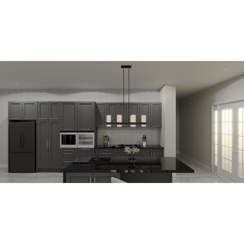 Lustre rectangulaire à 6 lumières pour îlot de cuisine Glenmora