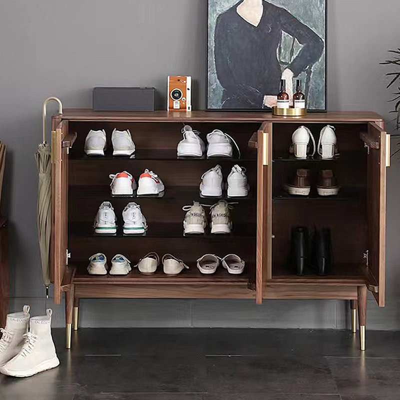 Rangement à chaussures minimaliste et moderne en bois