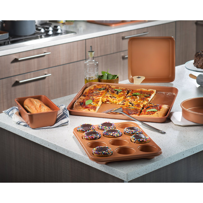 Plat de cuisson antiadhésif rectangulaire en aluminium 10 x 7 Gotham Steel