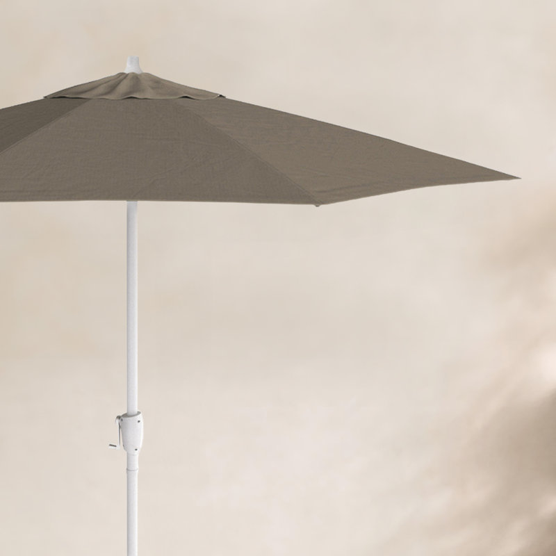 Parasol de marché 86,3 po Kenne, Sunbrella® à tissage uni palette colombe, l 90 po x P 90 po