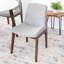 Chaise d'appoint rembourrée en bois massif Halladay-1724291165
