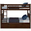 Lit superposé standard en bois massif à 2 tiroirs Streamline par Harriet Bee-877404643-877404652