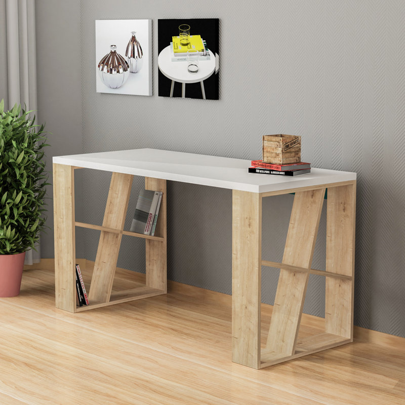Miranda Modern Multifunctional Desk, Oak