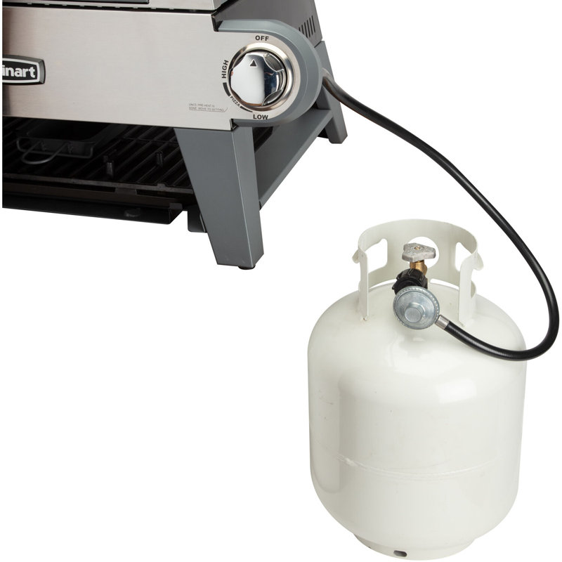 Cuisinart Stainless Steel Countertop Propane Pizza Oven in Gray