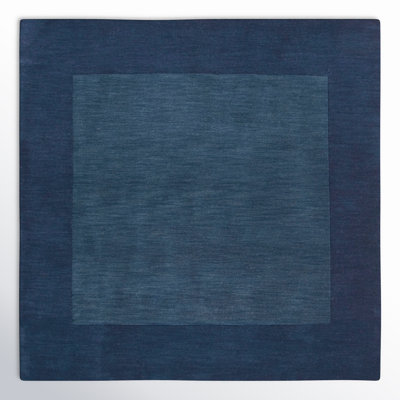 Dolma Navy Hand-Loomed Wool Rug