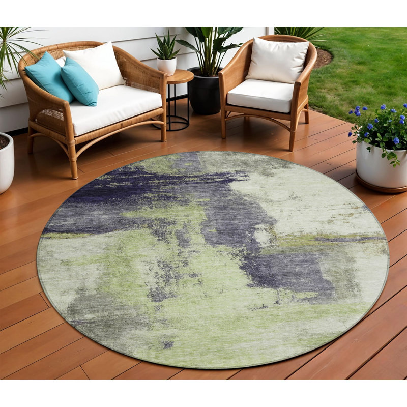 Tapis rond rond 8 po