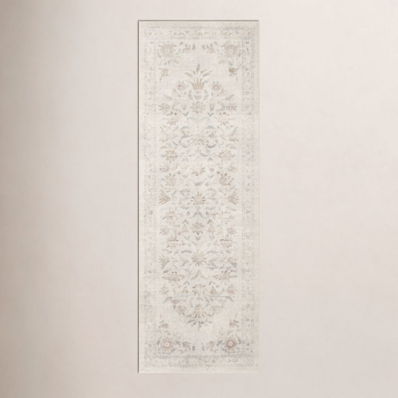 Rifle Paper Co. x Loloi Courtyard CloudPile, Tapis de couloir 2 pi x 5 pi