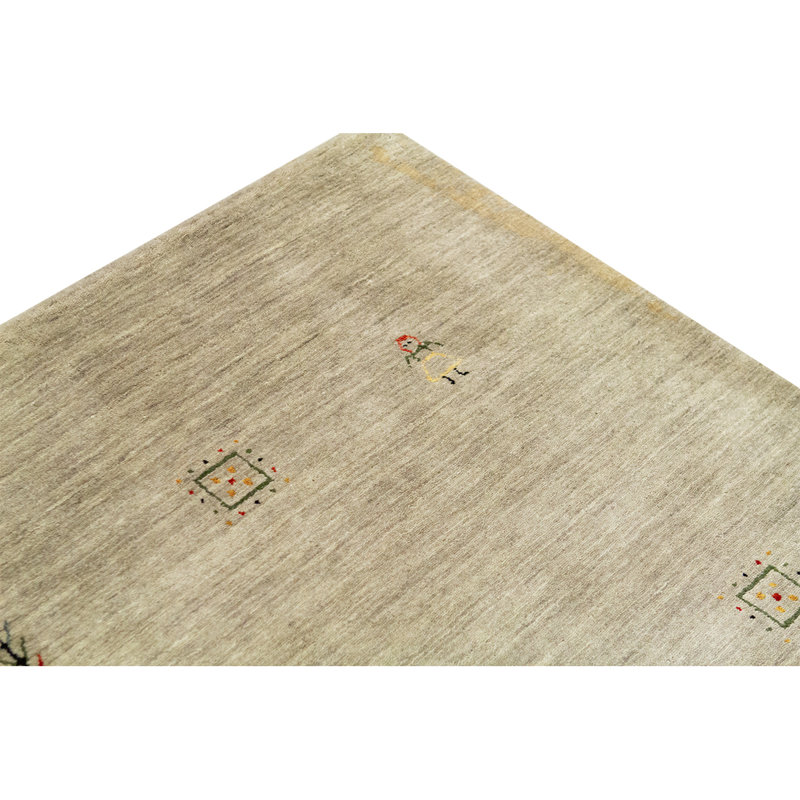 Gabbeh Wool Area Rug in Beige