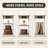 Carbin 22.8"H Tall Nightstand with Power Outlets & USB for Bedroom, End Table with 3-Tier Adjustable Shelf, Farmhouse Side Table for Small Spaces, Couch Table For Living Room-1725009608