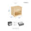 Table de chevet contemporaine en pin naturel avec tiroir et tablette de rangement ouverte - Table de chevet en bois pour chambre à coucher | Idée de cadeau