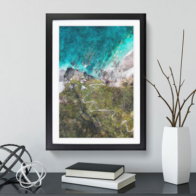 High Above Asturias in Spain - Framed Print
