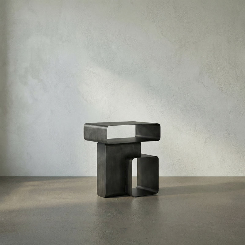 Danville End Table, Gun Metal