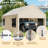 10 Ft. W X 20 Ft. D Heavy Duty Carport Portable Garage-124425494-124425492