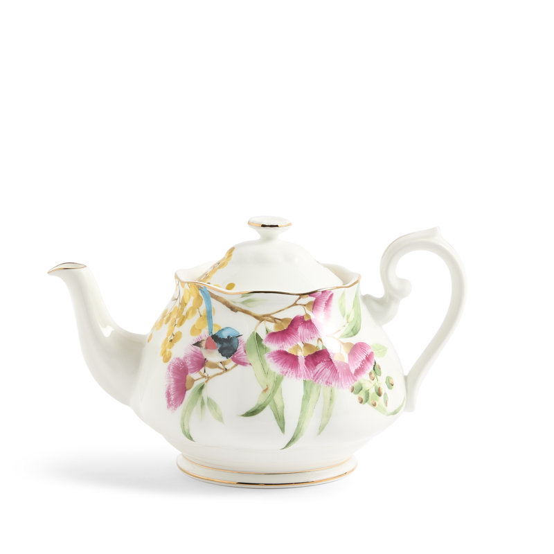 Royal Albert Miranda Kerr Australiana Teapot, Sugar, & Creamer Set