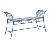 Kyel Iron Outdoor Bench