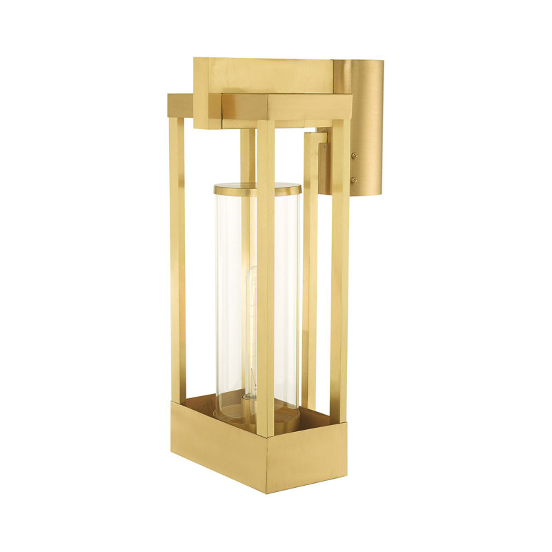 Binkley Wall Light, 18.88" H x 8" W x 10.13" D, Satin Brass