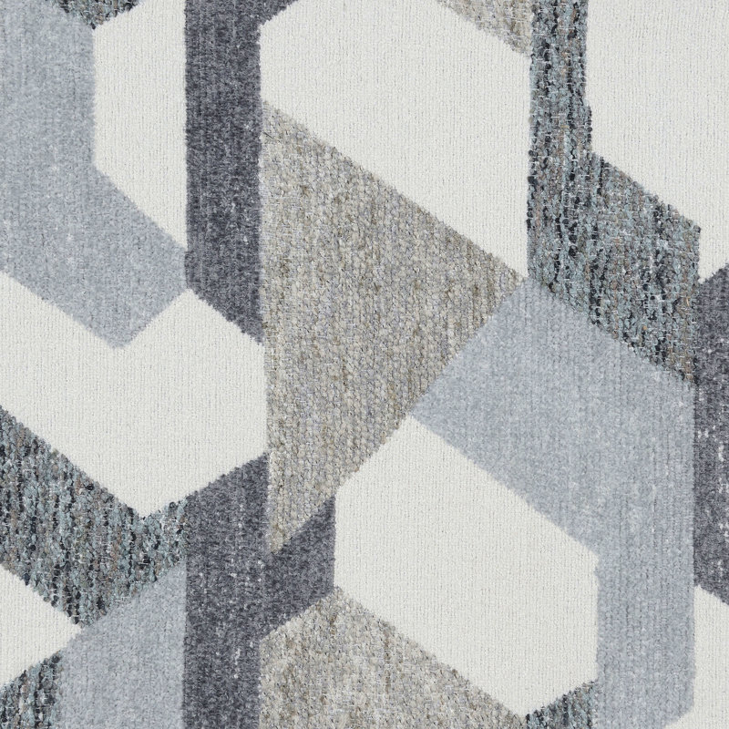Canapé-lit modulaire rembourré gris Pacheco, Tissu gris