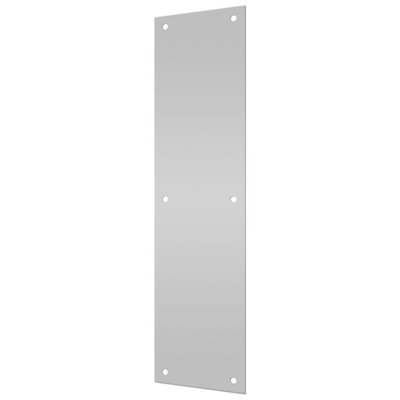 Deltana PP4016U32D Push Plate 4" X 16" S/S; Satin Stainless Steel Finish