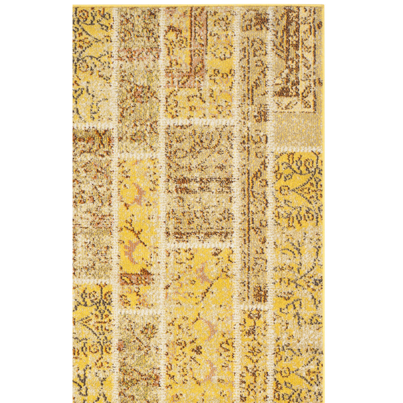 Tapis à performance géométrique Claudie, Tapis de couloir 2 pi 2 po x 8 pi