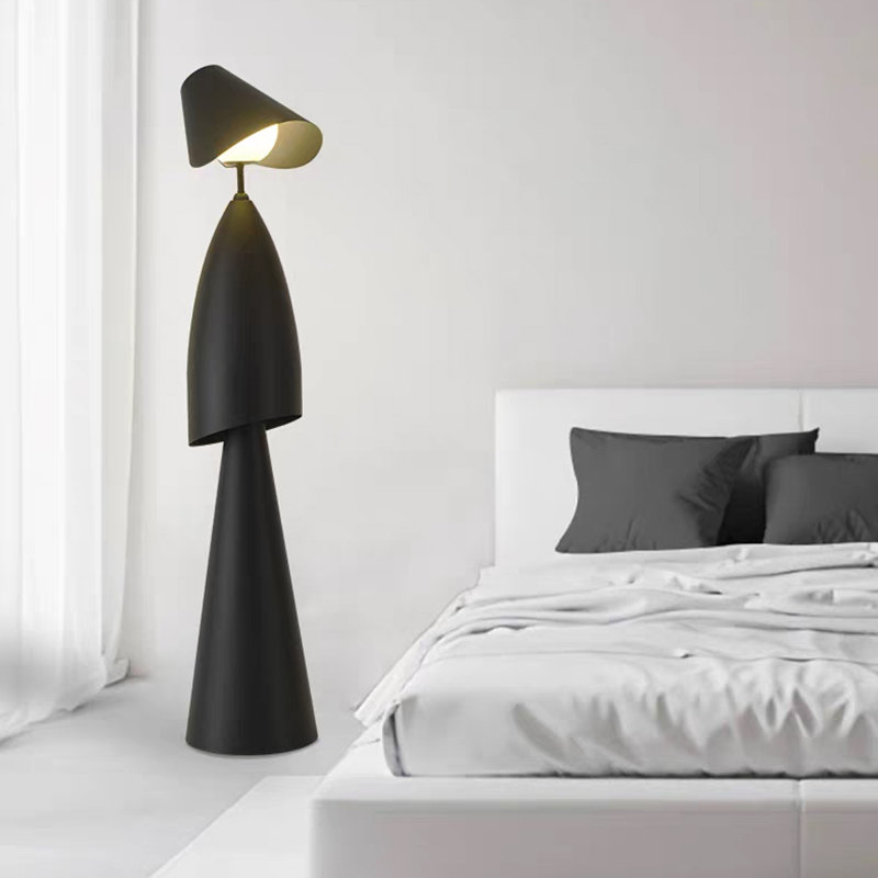 Polyethylene Abstract Form Family Floor Lamp, Black