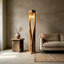 Lampes sur pied en bois massif brun