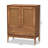 Bianaca Ramiel Mid-Century Modern Ash Wood and Rattan 1-Drawer Sideboard