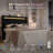 Modern Upholstered Bed Frame With RGB LED Lights, Charging Station & Geometric Wingback Headboard-523539472-523539503