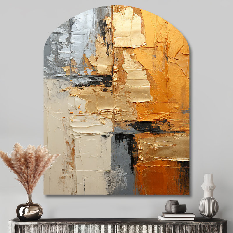 «Corrine - Arch Abstract Collages», reproduction d'art asymétrique, H 43 po x l 33 po
