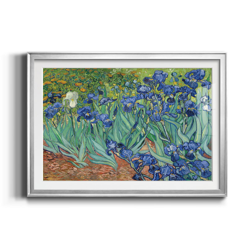 Iris - Cadre photo, reproduction d'art sur papier, Argent, H 22,5 po x l 30,5 po x P 1,5 po