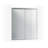 44-48" W x 70" H Framed Double Sliding Shower Door with with 1/4"(6mm) Explosion-Proof Clear Tempered Glass-92398400