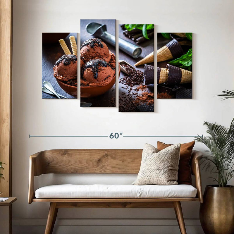 Chocolate Ice Cream, 32" H x 52" W