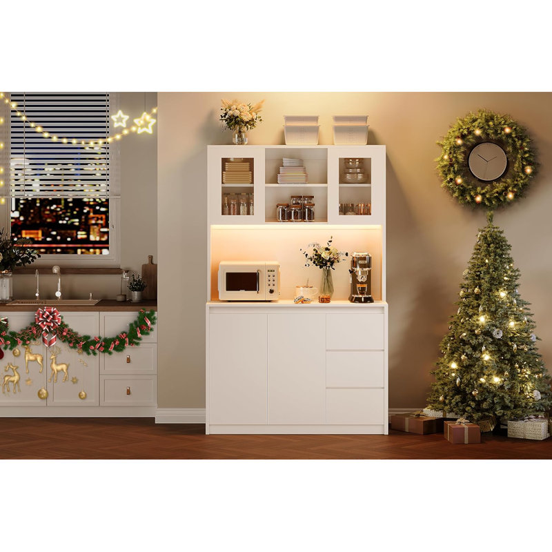 70.1cm Kitchen Pantry, White