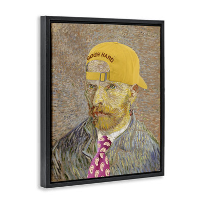 Van Gogh in Yellow hat Floating Frame, design by Masters Redux