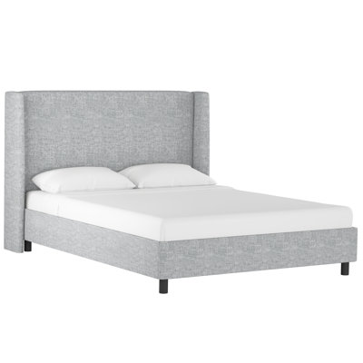 Tilly Linen Upholstered Wingback Bed