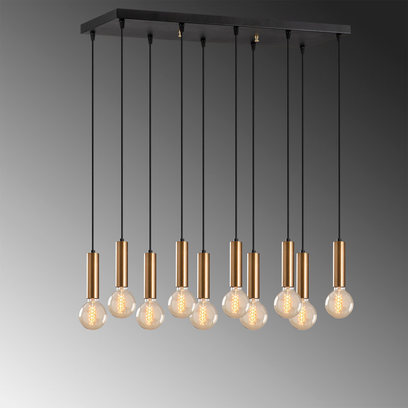 Breck 10 - Light Kitchen Island Pendant, Copper