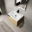 Lavabo de meuble-lavabo de 24 po pour salles de bain spacieuses - fabrication moderne en contreplaqué en chêne avec de nombreuses options de rangement