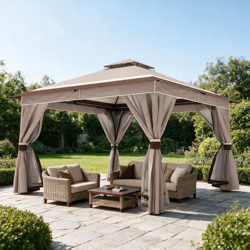 10 Ft. W x 13 Ft. D Galvanised Steel Canopy