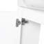 Meuble-lavabo mural 24 po avec lavabo en céramique blanche et porte à fermeture en douceur, emballage KD-886041067-886041071