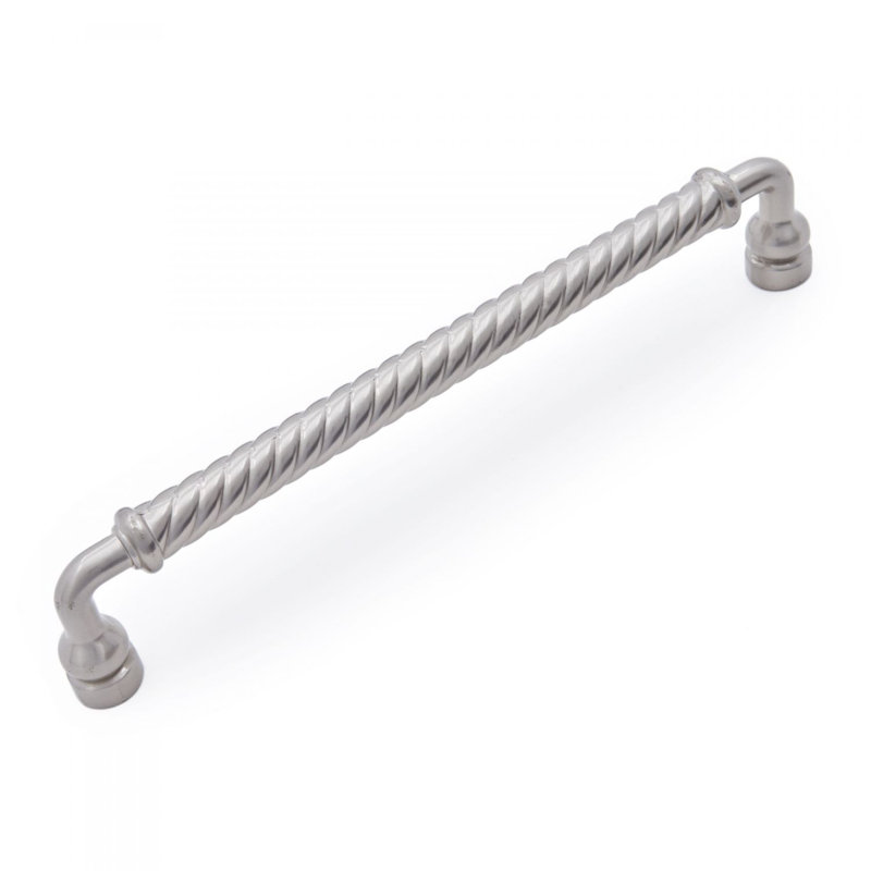 8'' Satin Nickel Twisted Handle Appliance Pull