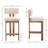 Francile Upholstered Counter Stool with Solid Wood Frame-352002163-352002164