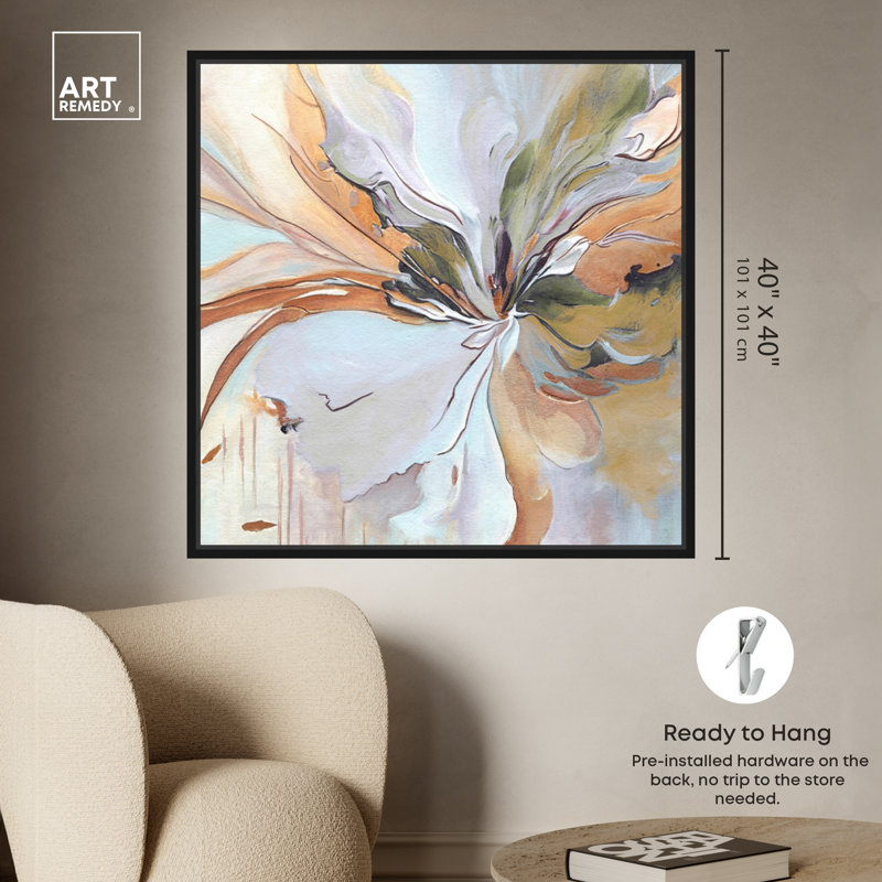 Golden Aesthetic, Black Framed, 41" H x 41" W