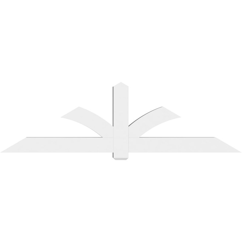 Support pour pignon en PVC Redmond, H 28 po x l 96 po (pas: 7/12), P 6 po x F 6 po