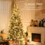 Grand arbre de Noël artificiel pré-éclairé avec 1188 branches floquées par la neige, 500 lumières DEL chaudes, ouverture automatique,