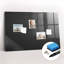 Magnetic Memo Board Whiteboard - 90 x 60 cm - With Marker and Magnets - Dark abstraction
