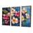 Toile avec cadre flottant brun