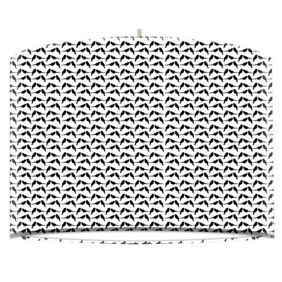Eawood 29 cm H Drum Paper Pendant Shade ( Screw On ) in Black and White