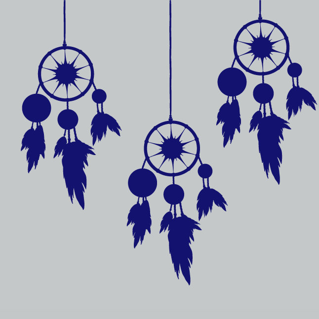 Non-Wall Damaging Wall Decal, Navy
